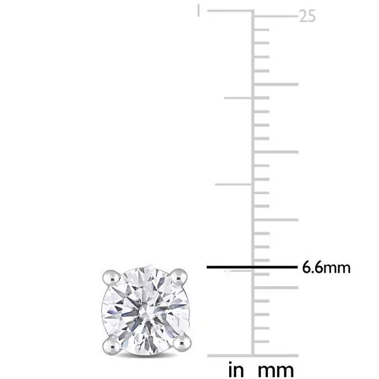 Original AMOUR 2 CT DEW Created Moissanite Solitaire Earrings In Sterling Silver JMS always Earrings Original AMOUR 2 CT DEW Created Moissanite Solitaire Earrings In Sterling Silver JMS always Earrings