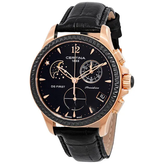 Original Certina DS First Lady Black Dial Moonphase Watch C0302503605600 JMS always Watches Original Certina DS First Lady Black Dial Moonphase Watch C0302503605600 JMS always Watches