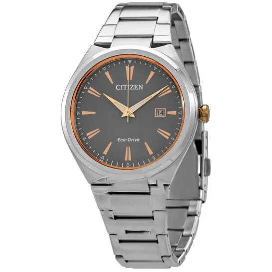 Original Citizen EcoDrive Grey Dial Stainless Steel Mens Watch AW137655H JMS always Bracelets Original Citizen EcoDrive Grey Dial Stainless Steel Mens Watch AW137655H JMS always Bracelets