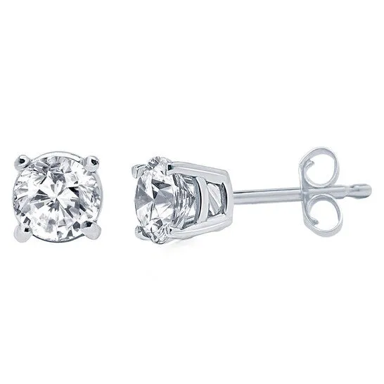 Original Diamond Muse 100 cttw 14KT White Gold Round Cut Diamond Stud Earrings for Women JMS always Earrings Original Diamond Muse 100 cttw 14KT White Gold Round Cut Diamond Stud Earrings for Women JMS always Earrings