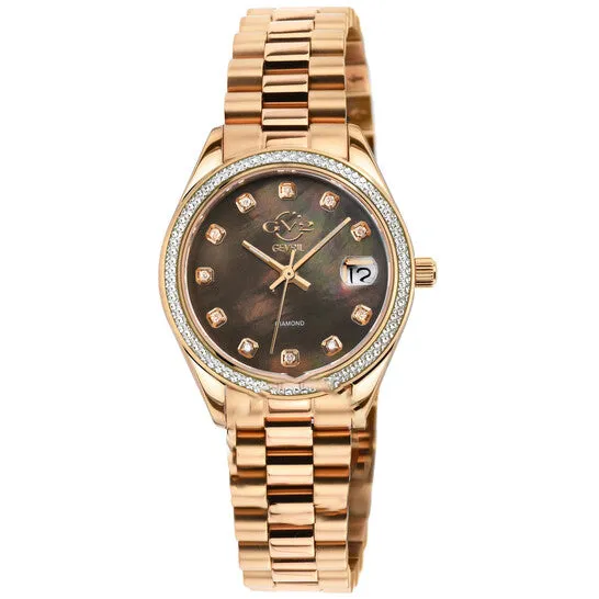 Original GV2 by Gevril Turin Quartz Diamond Ladies Watch 12420B JMS always Watches