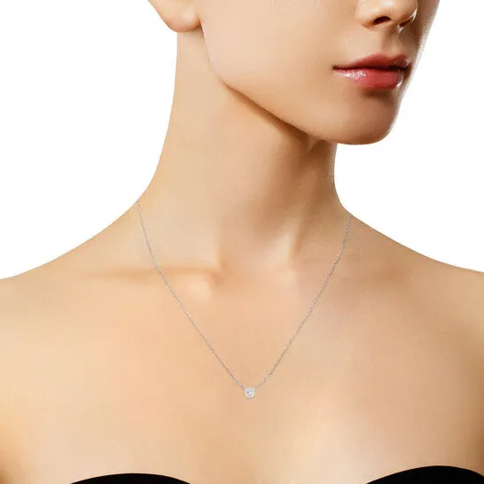 Original Haus of Brilliance 10K White Gold 110ct TDW Solitaire Diamond Pendant Necklace HISI2I1 JMS always Necklaces Original Haus of Brilliance 10K White Gold 110ct TDW Solitaire Diamond Pendant Necklace HISI2I1 JMS always Necklaces