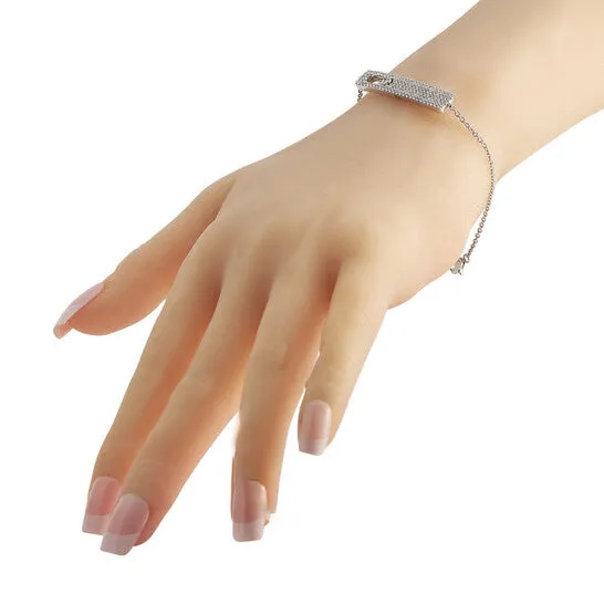 Original LB Exclusive 18K White Gold 085ct Diamond Bracelet JMS always Bracelets
