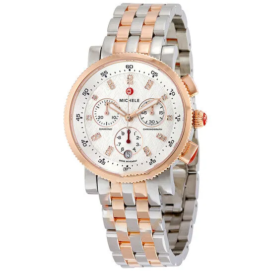 Original Michele Sport Sail Chronograph Silver Dial Ladies Watch MWW01N000001 JMS always Watches