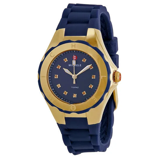 Original Michele Tahitian Jelly Bean Blue Dial Ladies Watch MWW12P000004 JMS always Watches Original Michele Tahitian Jelly Bean Blue Dial Ladies Watch MWW12P000004 JMS always Watches