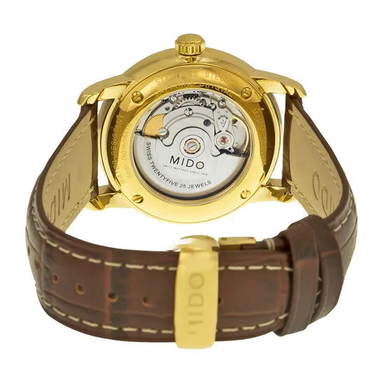 Original Mido Baroncelli Automatic White Dial Brown Leather Mens Watch M86003268 JMS always Watches Original Mido Baroncelli Automatic White Dial Brown Leather Mens Watch M86003268 JMS always Watches
