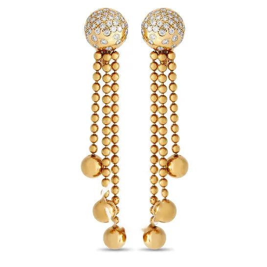 Original PreOwned Cartier Nouvelle Vague Draperie 18K Yellow Gold 090ct Diamond Dangle Earrings CA01 030724 JMS always Earrings Original PreOwned Cartier Nouvelle Vague Draperie 18K Yellow Gold 090ct Diamond Dangle Earrings CA01 030724 JMS always Earrings