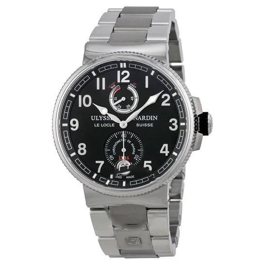 Original Ulysse Nardin Maxi Marine Black Dial Stainless Steel Mens Watch 11831267M62 JMS always Bracelets Original Ulysse Nardin Maxi Marine Black Dial Stainless Steel Mens Watch 11831267M62 JMS always Bracelets