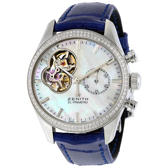 Original Zenith Chronomaster Automatic Mother of Pearl Dial Diamond Ladies Watch 162150406281C754 JMS always Watches Original Zenith Chronomaster Automatic Mother of Pearl Dial Diamond Ladies Watch 162150406281C754 JMS always Watches