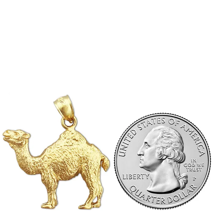 PreStyled Sets Goldia 14K Gold Arabian Camel Pendant
