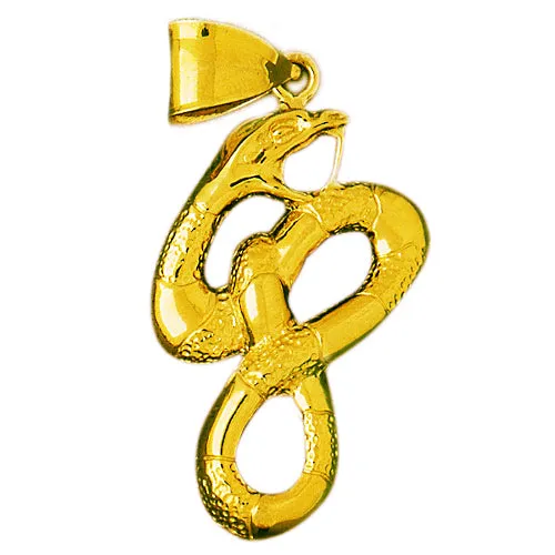 PreStyled Sets Goldia 14K Gold Coral Snake Pendant