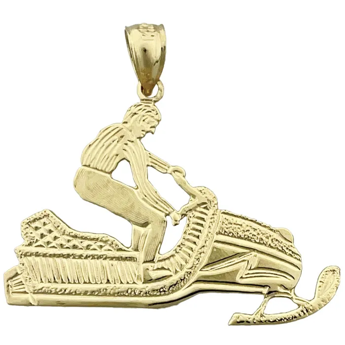 PreStyled Sets Goldia 14K Gold Snowmobile Pendant