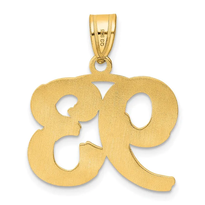 PreStyled Sets Goldia 14k Yellow Gold Polished Etched Number 93 Pendant