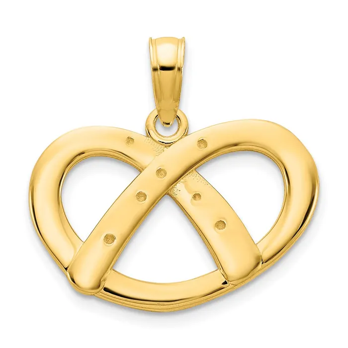 PreStyled Sets Goldia 14k Yellow Gold Pretzel Pendant
