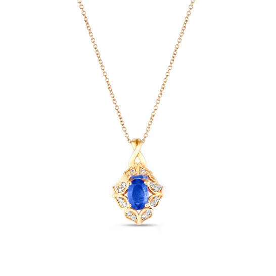 PreStyled Sets JMS always Original Le Vian Blueberry Sapphire Pendant set in 14K Honey Gold PreStyled Sets JMS always Original Le Vian Blueberry Sapphire Pendant set in 14K Honey Gold