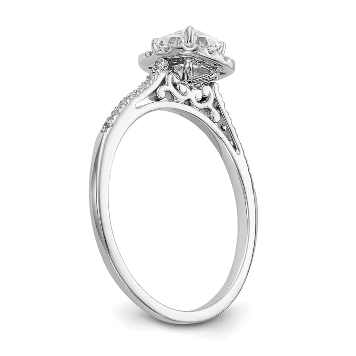 Rings 14k White Gold Cushion Halo Simulated Diamond Engagement Ring Goldiacom Rings 14k White Gold Cushion Halo Simulated Diamond Engagement Ring Goldiacom