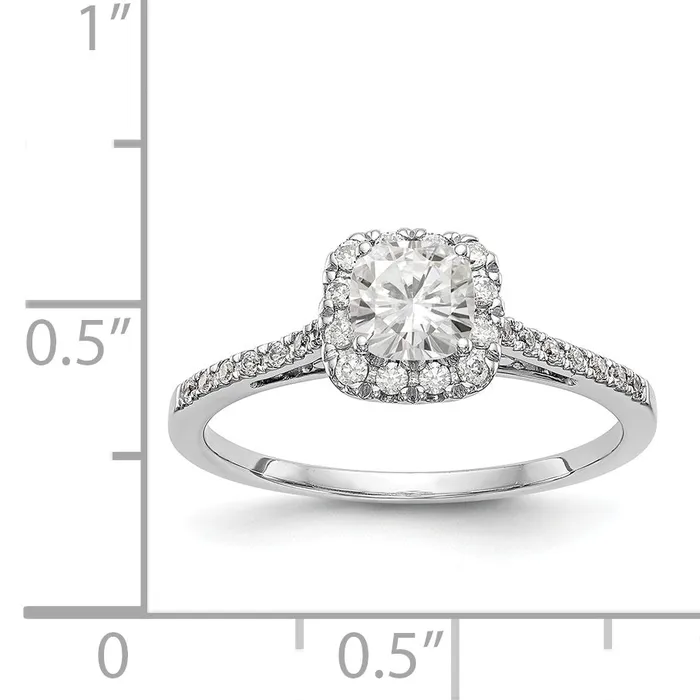 Rings 14k White Gold Cushion Halo Simulated Diamond Engagement Ring Goldiacom Rings 14k White Gold Cushion Halo Simulated Diamond Engagement Ring Goldiacom