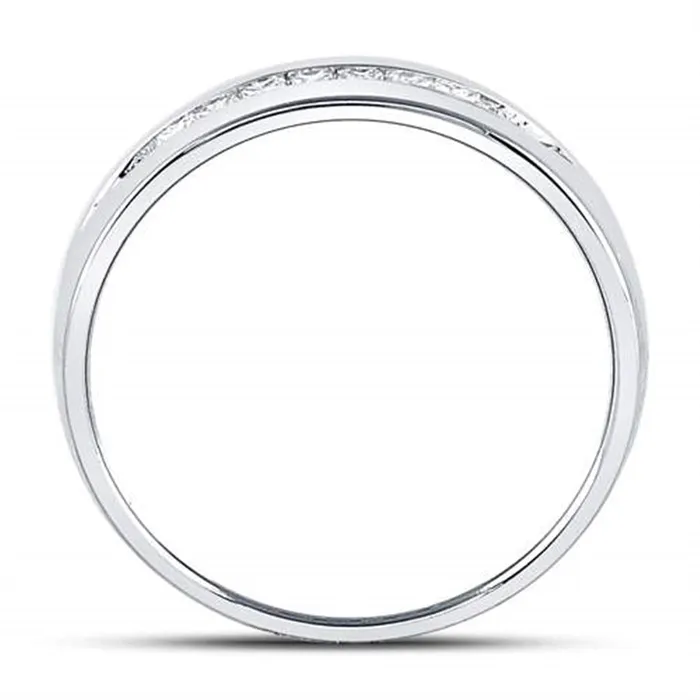 Rings gndatlanta 14k White Gold Princess Diamond Wedding Band Ring 14 Cttw