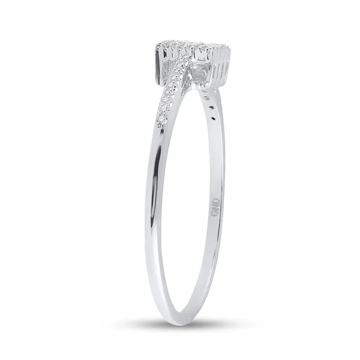 Rings gndatlanta 14k White Gold Round Diamond Square Cluster Ring 120 Cttw