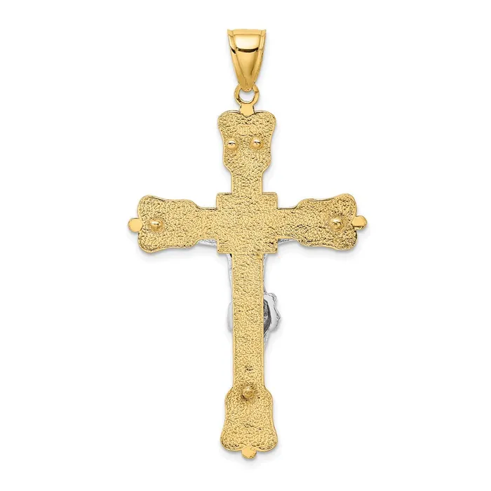 Rings Goldia 14k Twotone Gold INRI Crucfix Pendant