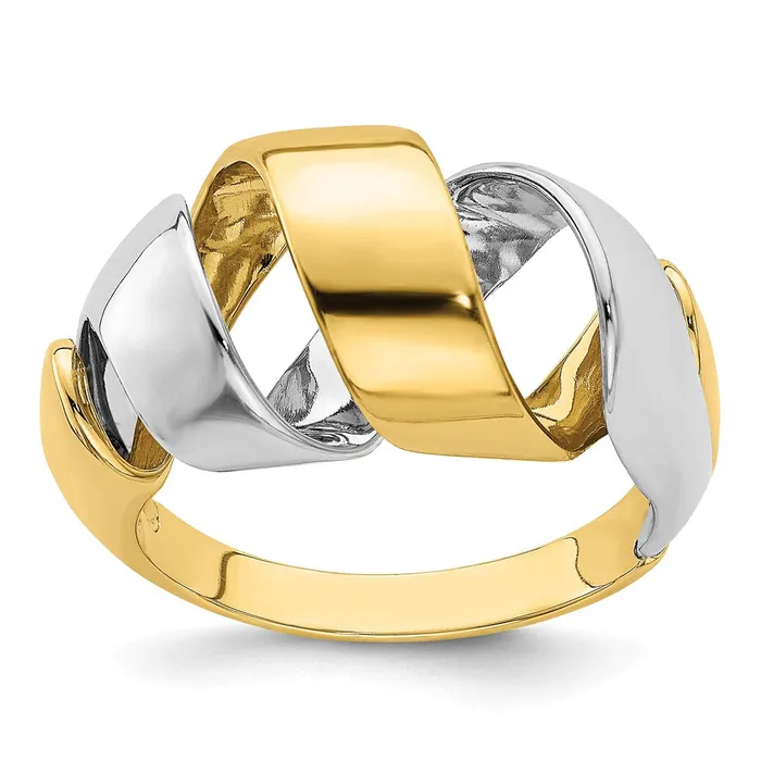 Rings Goldia 14k TwoTone Gold Spiral Fashion Ring