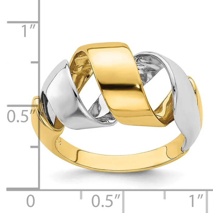 Rings Goldia 14k TwoTone Gold Spiral Fashion Ring