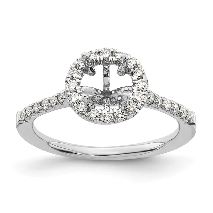 Rings Goldia 14k White Gold 13 Ct Lab Grown Diamond VSSI G 1 Ct Center Round Engagement Ring