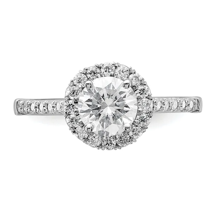Rings Goldia 14k White Gold 13 Ct Lab Grown Diamond VSSI G 1 Ct Center Round Engagement Ring