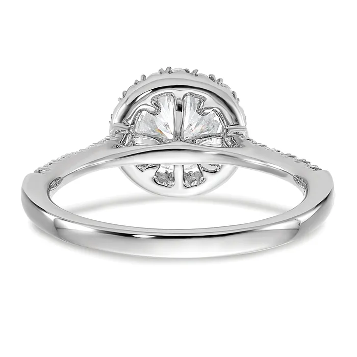 Rings Goldia 14k White Gold 13 Ct Lab Grown Diamond VSSI G 1 Ct Center Round Engagement Ring