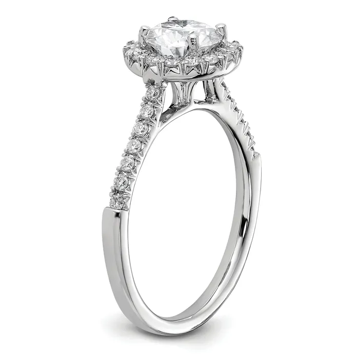 Rings Goldia 14k White Gold 13 Ct Lab Grown Diamond VSSI G 1 Ct Center Round Engagement Ring