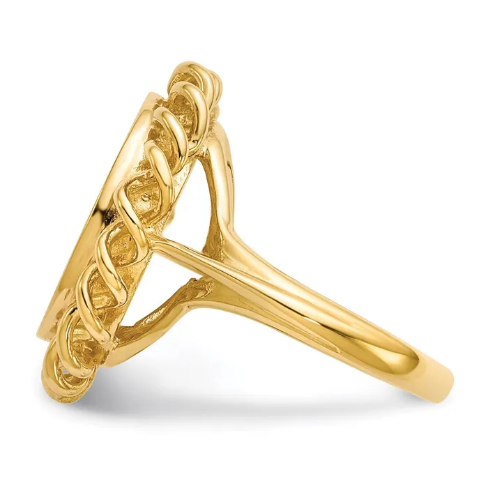 Rings Goldia 14K Yellow Gold 145x150mm Open Back Signet Ring
