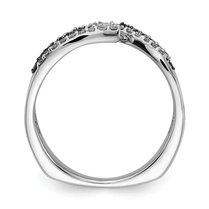 Rings Goldiacom 14k White Gold BlueWhite Fancy Real Diamond Ring