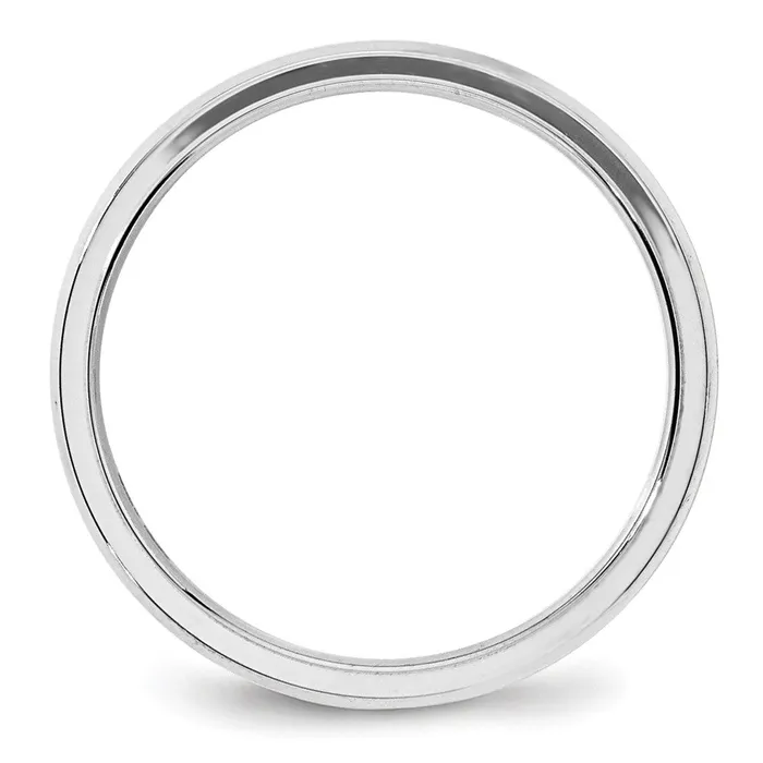 Rings Goldia Solid 10K White Gold 4mm Bevel Edge Comfort Fit MensWomens Wedding Band Ring Size 6 Rings Goldia Solid 10K White Gold 4mm Bevel Edge Comfort Fit MensWomens Wedding Band Ring Size 6