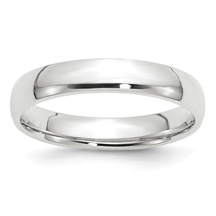 Rings Goldia Solid 10K White Gold 4mm Light Weight Comfort Fit MensWomens Wedding Band Ring Size 8