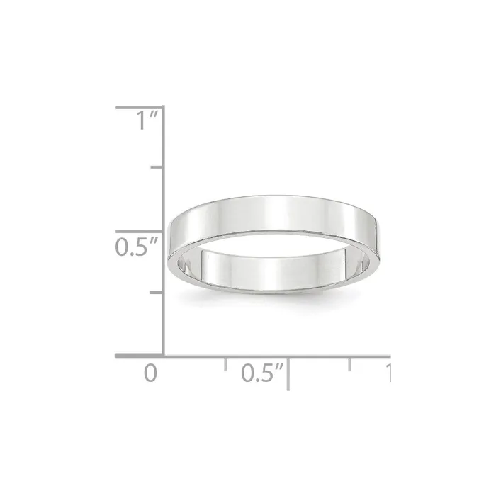 Rings Goldia Solid 10K White Gold 4mm Light Weight Flat MensWomens Wedding Band Ring Size 6 Rings Goldia Solid 10K White Gold 4mm Light Weight Flat MensWomens Wedding Band Ring Size 6