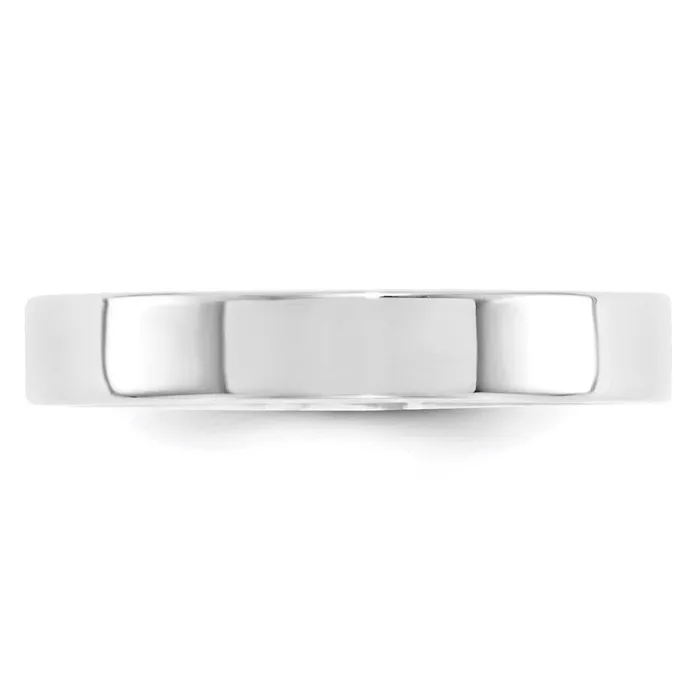 Rings Goldia Solid 14K White Gold 4mm Standard Flat Comfort Fit MensWomens Wedding Band Ring Size 8 Rings Goldia Solid 14K White Gold 4mm Standard Flat Comfort Fit MensWomens Wedding Band Ring Size 8