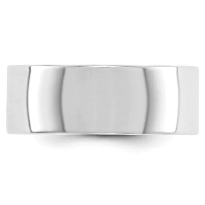 Rings Goldia Solid 14K White Gold 8mm Light Weight Flat MensWomens Wedding Band Ring Size 85 Rings Goldia Solid 14K White Gold 8mm Light Weight Flat MensWomens Wedding Band Ring Size 85
