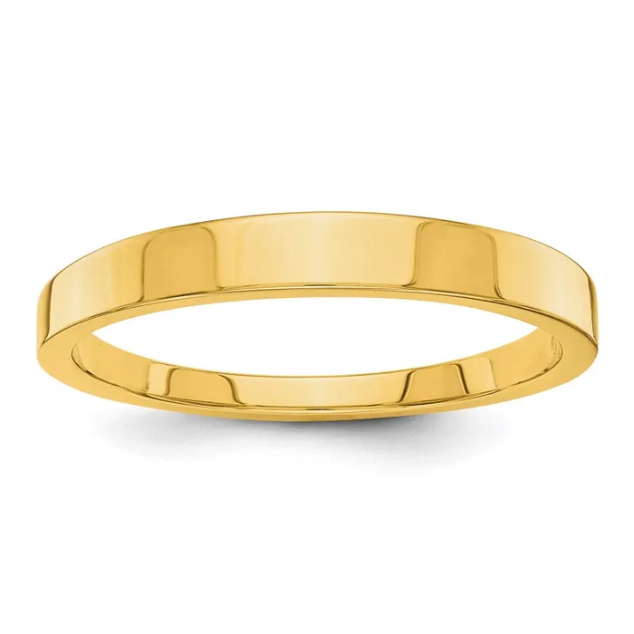 Rings Goldia Solid 18K Yellow Gold 3mm Tapered Polished MensWomens Wedding Band Ring Size 7