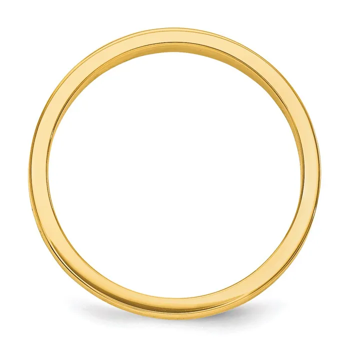 Rings Goldia Solid 18K Yellow Gold 3mm Tapered Polished MensWomens Wedding Band Ring Size 7 Rings Goldia Solid 18K Yellow Gold 3mm Tapered Polished MensWomens Wedding Band Ring Size 7