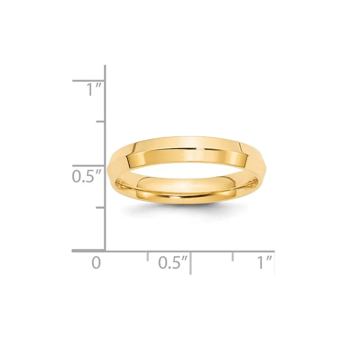 Rings Goldia Solid 18K Yellow Gold 4mm Knife Edge Comfort Fit MensWomens Wedding Band Ring Size 4 Rings Goldia Solid 18K Yellow Gold 4mm Knife Edge Comfort Fit MensWomens Wedding Band Ring Size 4