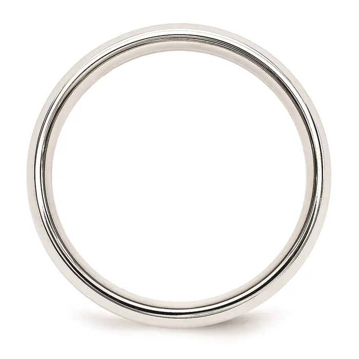 Rings Goldia Solid 18K Yellow Gold TwoTone 5mm Domed Size 6 Wedding MensWomens Wedding Band Ring
