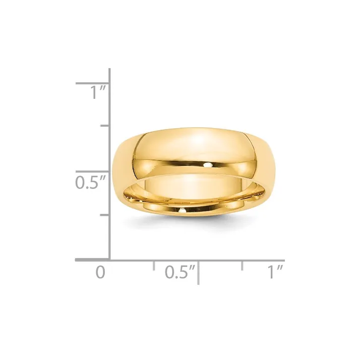 Solid 10K Yellow Gold 7mm Comfort Fit MensWomens Wedding Band Ring Size 7 Goldia Rings Solid 10K Yellow Gold 7mm Comfort Fit MensWomens Wedding Band Ring Size 7 Goldia Rings
