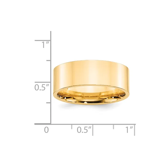 Solid 10K Yellow Gold 8mm Standard Flat Comfort Fit MensWomens Wedding Band Ring Size 12 Goldia Rings Solid 10K Yellow Gold 8mm Standard Flat Comfort Fit MensWomens Wedding Band Ring Size 12 Goldia Rings