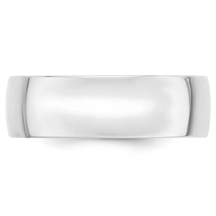 Solid 14K White Gold 7mm Light Weight Comfort Fit MensWomens Wedding Band Ring Size 45 Goldia Rings Solid 14K White Gold 7mm Light Weight Comfort Fit MensWomens Wedding Band Ring Size 45 Goldia Rings