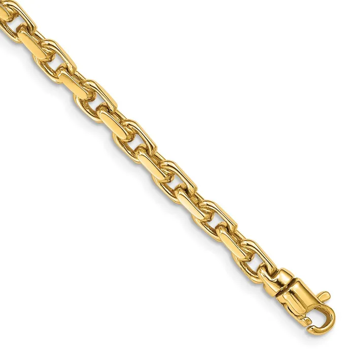 Solid 14K Yellow Gold 7 inch 42mm Hand Polished Fancy Link with Lobster Clasp Bracelet MDS Bracelets Solid 14K Yellow Gold 7 inch 42mm Hand Polished Fancy Link with Lobster Clasp Bracelet MDS Bracelets
