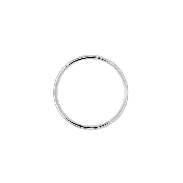 Solid 18K White Gold 25mm Light Weight Half Round MensWomens Wedding Band Ring Size 10 Goldia Rings Solid 18K White Gold 25mm Light Weight Half Round MensWomens Wedding Band Ring Size 10 Goldia Rings