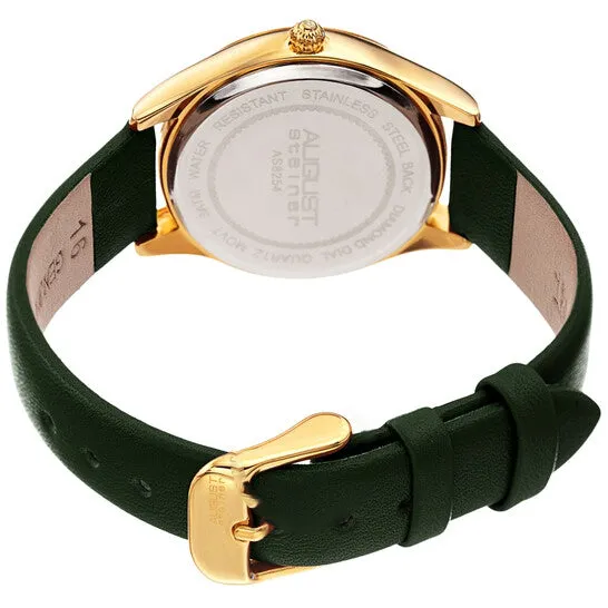 Watches JMS always Original August Steiner Quartz Diamond White Mother of Pearl Dial Ladies Watch AS8254GN Watches JMS always Original August Steiner Quartz Diamond White Mother of Pearl Dial Ladies Watch AS8254GN