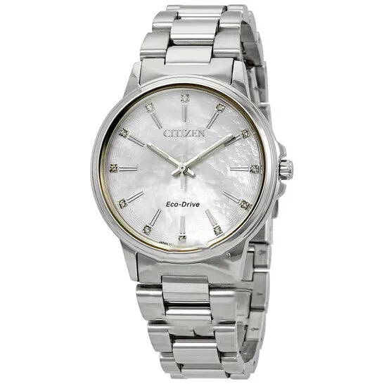 Watches JMS always Original Citizen Chandler EcoDrive Diamond White Mother of Pearl Dial Ladies Watch FE703057D Watches JMS always Original Citizen Chandler EcoDrive Diamond White Mother of Pearl Dial Ladies Watch FE703057D