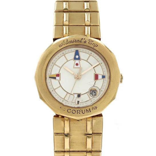Watches JMS always Original Preowned Corum Admiral Quartz White Dial Ladies Watch 368253