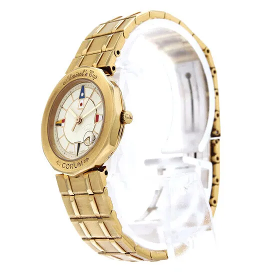 Watches JMS always Original Preowned Corum Admiral Quartz White Dial Ladies Watch 368253